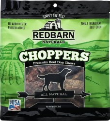 RedBarn Naturals Choppers Chews Bagged, Beef, Dog Natural Bones, 9oz