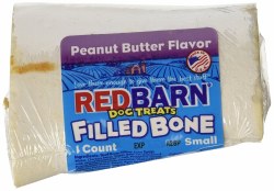 RedBarn Naturals Filled Bone, Peanut Butter, Dog Treat, Small