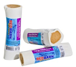 RedBarn Naturals Filled Bone, Peanut Butter, Dog Natural Bones, Large