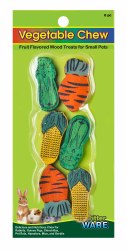 Ware Wood Vegetable Small Animal Chews 6 count