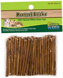 Ware Willow Pretzel Sticks Small Animal Chews and Toys, 1oz