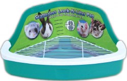 Ware Scatterless Small Animal Lock n Litter Pan, Assorted Colors