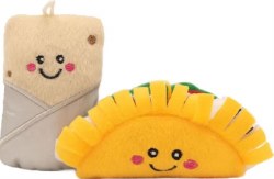 Zippy Claws NomNomz Catnip Taco and Burrito, Small, 2 pack