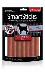 SmartSticks Rawhide Free Beef 10 Pack