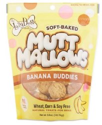 Lazy Dog Mutt Mallows Banana Buddies, Dog Treats, 5oz
