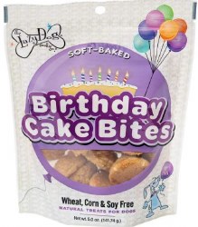 Lazy Dog Birthday Cake Bites, Dog Treats, 5oz