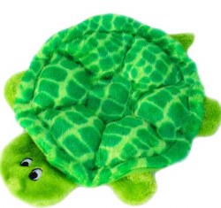 Zippy Paws Plush Squeakie Crawlers Slowpoke Turtle, Green, Dog Toys, Medium