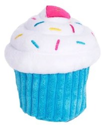 Zippy Paws Fairytale Cupcake, Blue, Dog Toys, Medium