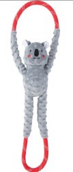 Zippy Paws Rope Tugz Koala, Dog Toys, Large