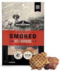 BarkWorthies Smoked Burgers, Dog Treats, 6 Pack