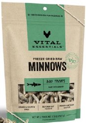 Vital Essentials Freeze Dried Minnows Dog Treats 2.5oz