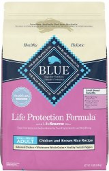Blue Buffalo Life Protection Small Breed Adult Formula Chicken and Brown Rice Recipe Dry Dog Food 15 lbs