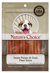 Loving Pets Nature's Choice Sweet Potato & Duck Meat Sticks, Dog Treats, 2oz