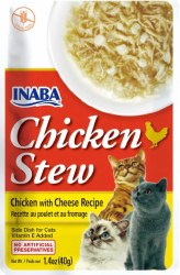 Inaba Chicken Stew with Cheese Side Dish for Cats, Cat Treat, 1.4oz