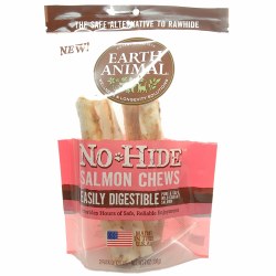 Earth Animal No Hide Salmon Chew 2 count 7 inch