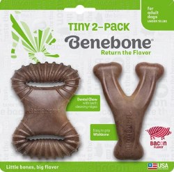 Benebone Tiny Pack Dental Chew/Wishbone, 2 pack