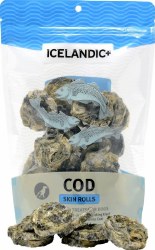 Icelandic Cod Skin Rolls, Grain Free, 3oz