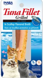 Inaba Grilled Tuna Fillet in Scallop Flavored Broth Cat Treat .52oz