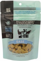 Treatibles Ease Grain Free Blueberry Chews with Hemp Oil, Small/Medium, 14 count