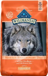 Blue Buffalo Wilderness Large Breed Adult Formula Chicken Recipe Grain Free Dry Dog Food 24 lbs