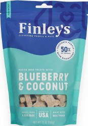 NutriSource Finley Peanut Butter & Banana Crunchy Biscuits, Dog Treats, Case 6, 12oz