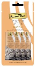 Fussie Cat Super Premium Grain Free Chicken Puree, Cat Treats, case of 4, .05oz