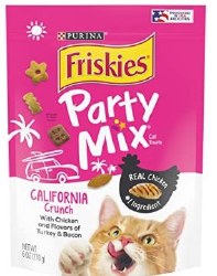 Purina Friskies Party Mix Crunch, Cat Treats, 6oz