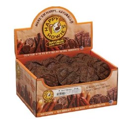 Happy Howies Beef Burgers Dog Treats, 4 inch case of 60