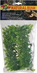 Zoo Med Lab Natural Bush Plastic Malaysian Fern Terrarium Plant, Small, 14 inch