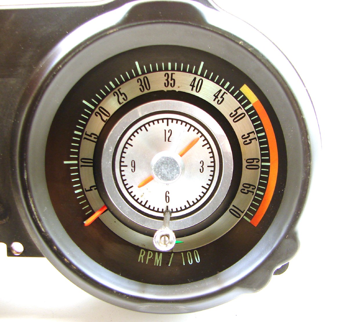 1968 Chevrolet Tic Toc Tachometer 6000 Rpm Redline