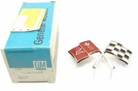 1965 1966 Corvette NOS Cross-Flags Nose Emblem Original GM Part# 3849775