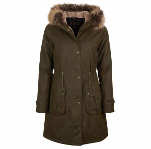 Barbour Hartwith Ladies Wax Parka