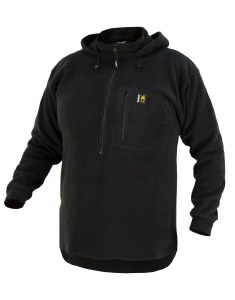 Swazi Hood Fleece Black