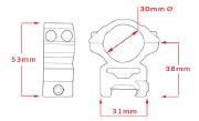 Additional picture of Hawke Match Mounts 30mm Weaver