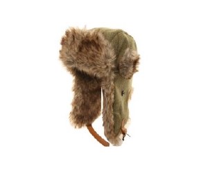 Tweed Fur Trim Trapper Cap