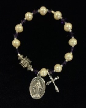 Bracelet, Rosary Pearl