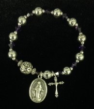 Bracelet, Rosary Silver