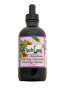 Herblore Nursing Tincture Moringa Blend 4oz.