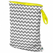 Planet Wise Wet Bag Large Gray Chevron