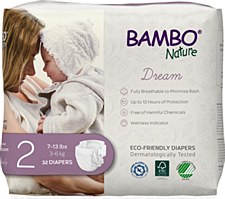 Bambo Diaper Sz2 (7-13lb)DRM