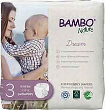 Bambo Diaper Sz3 (9-18lb) DRM