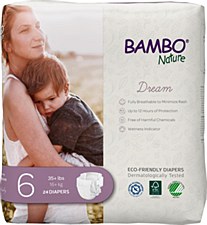 Bambo Diaper Sz6 (35+lb) DRM