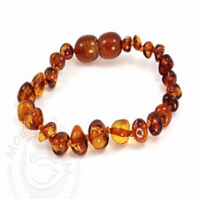 Baltic Amber Adult Bracelet Cognac Color