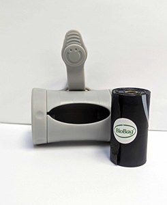 Ubbi On-the-Go Retractable Bag Dispenser Gray