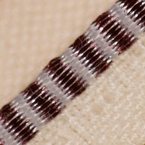 Headband - Claret &amp; White