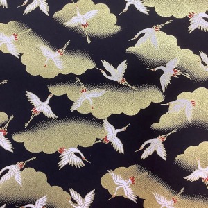 Chiyogami Black Cranes - Shepherds London