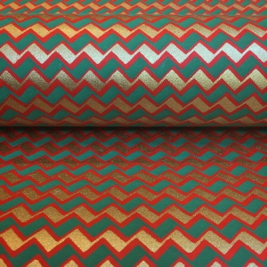 Chiyo Red Zigzag
