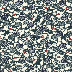 Katazome-Shi Blue Tiny Blooms