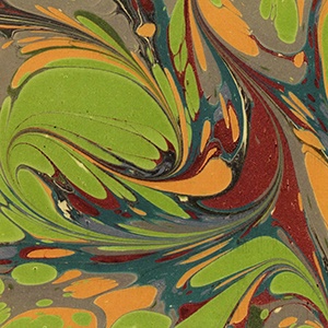Printed Marbled Papers - No12