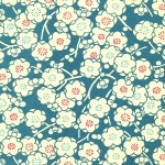 Chiyogami Teal Cherry Blossom